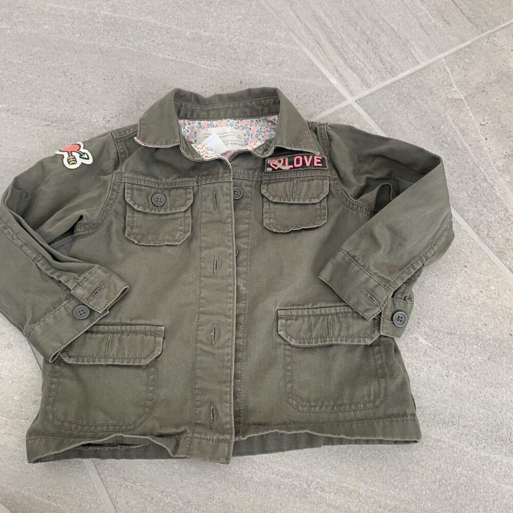 Carters 3T Girls Khaki Green Jacket